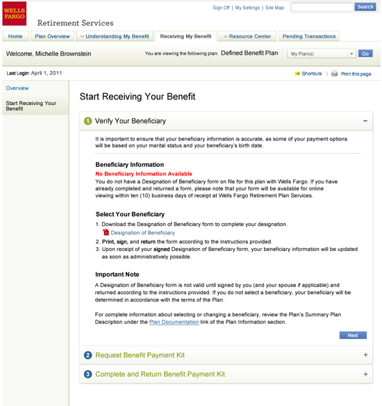 Wells Fargo Retirement Services