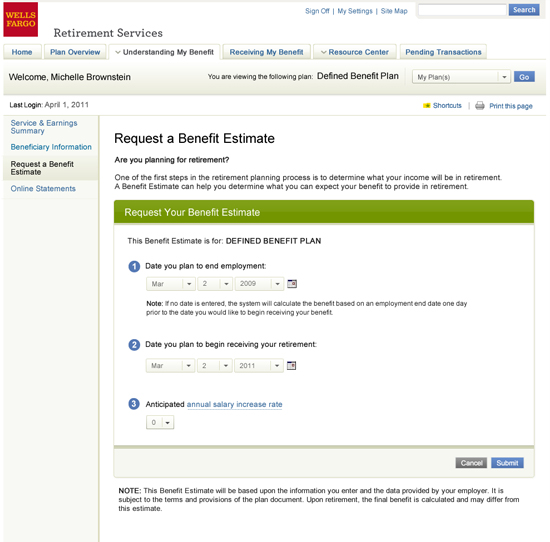 Wells Fargo Retirement Services